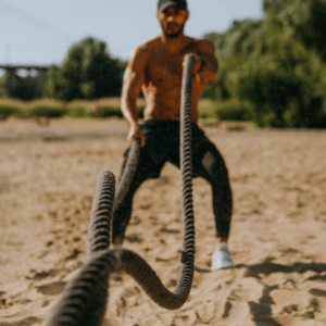 Training mit battlerope