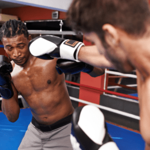 Schlagkombination im Sparring